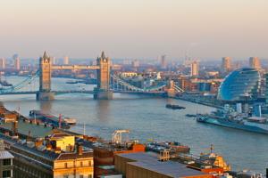 Vue depuis le London Eye à Londres