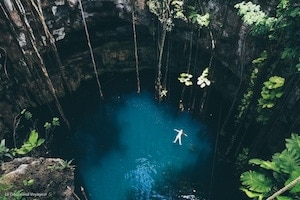 Les 11 photos qui vont vous faire réserver un vol pour le Yucatán ! - Blog Le Gourmand Voyageur - photo Cenote Oxman
